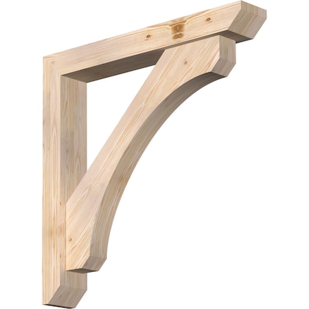 Ekena Millwork Legacy Slat Smooth Bracket w/ Offset Brace, Douglas Fir, 5 1/2"W x 36"D x 36"H BKT0604X36X36LEC06SDF